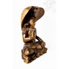 Shiva Kobrával fa faragott szobor - 50 cm