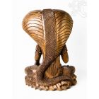 Shiva Kobrával fa faragott szobor - 50 cm