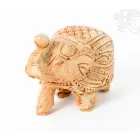 Elefánt gyanta szobor - csont színű, 6 cm