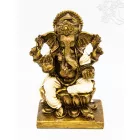 Ganesha színes rezin szobor - 17 cm