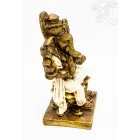 Ganesha színes rezin szobor - 17 cm