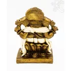 Ganesha színes rezin szobor - 17 cm