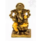 Ganesha színes rezin szobor - 17 cm