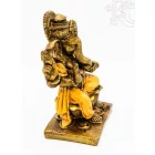 Ganesha színes rezin szobor - 17 cm