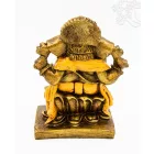 Ganesha színes rezin szobor - 17 cm