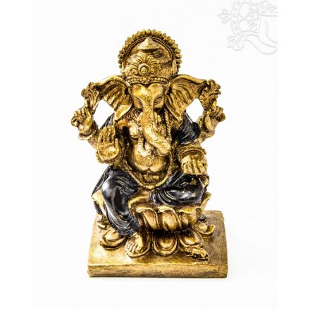 Ganesha színes rezin szobor - 16 cm