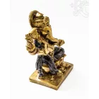 Ganesha színes rezin szobor - 17 cm