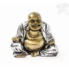Nevető Buddha színes rezin szobor - 7 cm