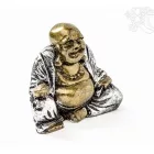 Nevető Buddha színes rezin szobor - 7 cm