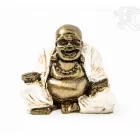Nevető Buddha színes rezin szobor - 7 cm