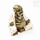 Nevető Buddha színes rezin szobor - 7 cm