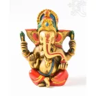 Ganesha kézzel festett rezin szobor - 12 cm