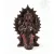 Maitreya Buddha szobor rezin vörös színű - 14 cm