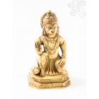 Hanuman csont színű rezin szobor - 13 cm