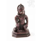 Hanuman vörös színű rezin szobor - 13 cm