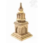 Sztupa csont színű rezin szobor - 21 cm