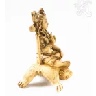 Shiva, csont színű, rezin szobor - 18 cm