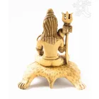 Shiva, csont színű, rezin szobor - 18 cm