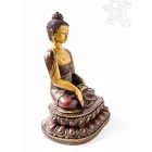 Shakyamuni Buddha rezin szobor vörös-csont színű - 32 cm