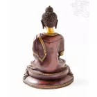 Shakyamuni Buddha rezin szobor vörös-csont színű - 32 cm