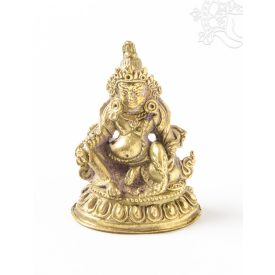 Zambala réz szobor, matt sárga - 5,5 cm