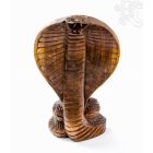 Kobra fa faragott szobor - 20 cm