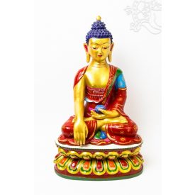   Shakyamuni Buddha agyag szobor, hatalmas méretű különlegesség - 66 cm