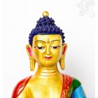 Shakyamuni Buddha agyag szobor, hatalmas méretű különlegesség - 66 cm