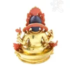 Ganesha teljesen aranyozott szobor különlegesség - 21 cm - szerencse