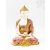 Amitabha Buddha réz szobor, fehér-arany és színes - 30cm