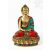 Amitabha Buddha réz szobor, kővel berakott - 32 cm