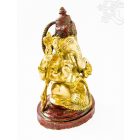 Ganesha réz szobor, arany-vörös - 27 cm