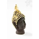 Buddha fej szobor, rezin - 13 cm