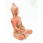 Shakyamuni Buddha réz szobor, vörös színű - 15 cm