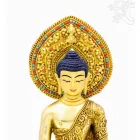 Shakyamuni Buddha teljesen aranyozott szobor különlegesség - 22 cm