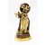 Krishna réz szobor, arany - bronz - 25 cm