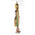 Álló Buddha fa faragott szobor - 110 cm