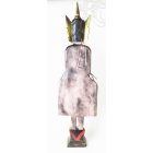 Álló Buddha fa faragott szobor - 110 cm