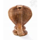 Kobra fa faragott szobor - 15 cm