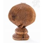 Kobra fa faragott szobor - 15 cm