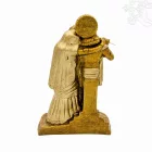 Radha Krishna színes rezin szobor - 20 cm