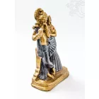 Radha Krishna színes rezin szobor - 20 cm