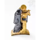Radha Krishna színes rezin szobor - 20 cm