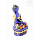 Amitabha Buddha kézzel festett rezin szobor - 9 cm