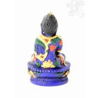 Amitabha Buddha kézzel festett rezin szobor - 9 cm