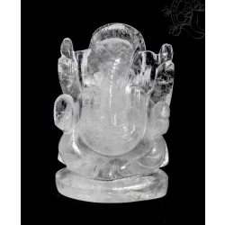 Ganesha hegyikristály szobor - 10 cm