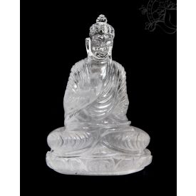 Buddha hegyikristály szobor - 14 cm