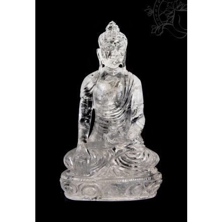 Buddha hegyikristály szobor - 19 cm