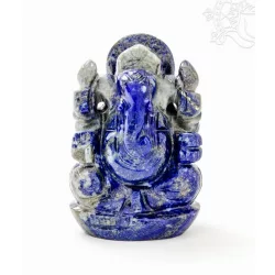 Ganesha lápisz kristály szobor - 10 cm