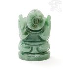 Ganesha zöld jáde kristály szobor - 10 cm